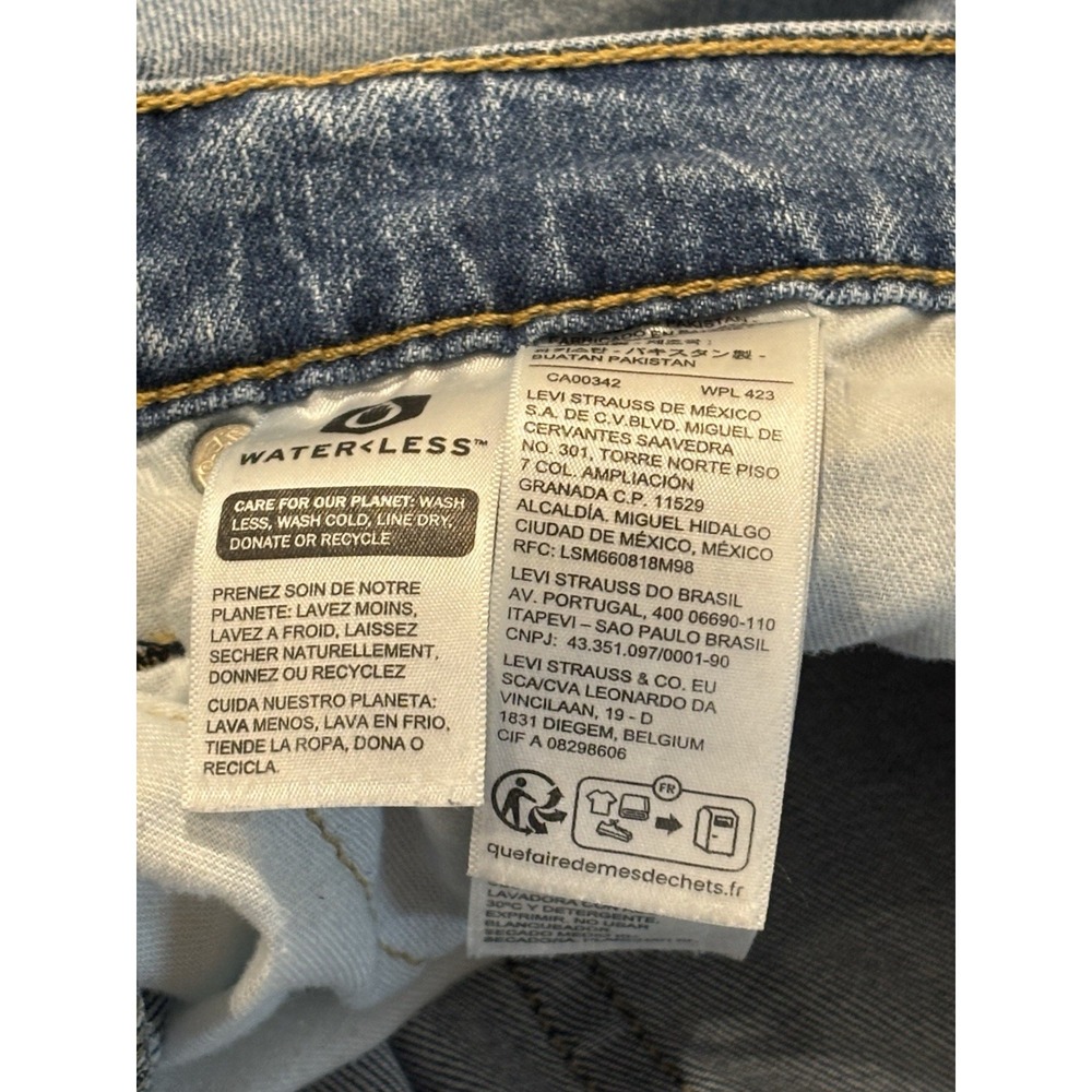 Levi's 514 Straight Fit Jeans Men's 34x32 Light Wash Denim - Picture 5 of 9